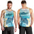 US Virgin Islands St Croix Men Tank Top Twin City Leatherback With Plumeria