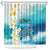 US Virgin Islands St Croix Shower Curtain Twin City Leatherback With Plumeria - Wonder Print Shop