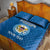 Custom US Virgin Islands Soccer Quilt Bed Set Go Dashing Eagles Sporty Style - Wonder Print Shop