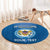 Custom US Virgin Islands Soccer Round Carpet Go Dashing Eagles Sporty Style - Wonder Print Shop