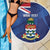 Personalised Cayman Islands Beach Blanket Coat Of Arms Grunge Style - Wonder Print Shop