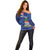 Personalised Cayman Islands Off Shoulder Sweater Coat Of Arms Grunge Style