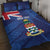 Personalised Cayman Islands Quilt Bed Set Coat Of Arms Grunge Style - Wonder Print Shop