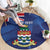 Personalised Cayman Islands Round Carpet Coat Of Arms Grunge Style - Wonder Print Shop