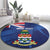 Personalised Cayman Islands Round Carpet Coat Of Arms Grunge Style - Wonder Print Shop