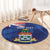 Personalised Cayman Islands Round Carpet Coat Of Arms Grunge Style - Wonder Print Shop