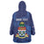 Personalised Cayman Islands Wearable Blanket Hoodie Coat Of Arms Grunge Style