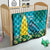 Blue Iguana Cayman Islands Quilt Turquoise Tropical Vibes - Wonder Print Shop