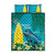 Blue Iguana Cayman Islands Quilt Bed Set Turquoise Tropical Vibes - Wonder Print Shop