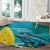 Blue Iguana Cayman Islands Round Carpet Turquoise Tropical Vibes - Wonder Print Shop