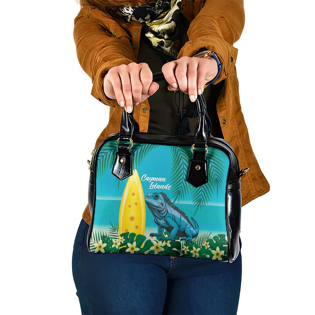 Blue Iguana Cayman Islands Shoulder Handbag Turquoise Tropical Vibes - Wonder Print Shop