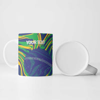 Brazil Football Custom Ceramic Mug 2026 Vamos Brasil Marble Pattern - Wonder Print Shop