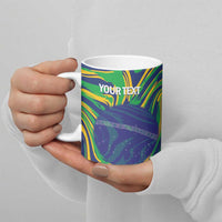 Brazil Football Custom Ceramic Mug 2026 Vamos Brasil Marble Pattern - Wonder Print Shop