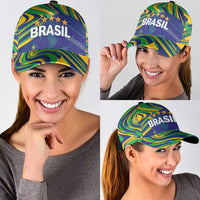 Brazil Football Classic Cap 2026 Vamos Brasil Marble Pattern