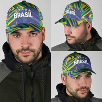 Brazil Football Classic Cap 2026 Vamos Brasil Marble Pattern
