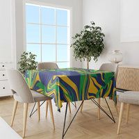 Brazil Football Tablecloth 2026 Vamos Brasil Marble Pattern - Wonder Print Shop