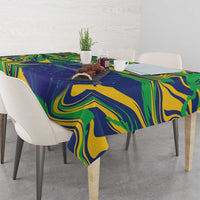 Brazil Football Tablecloth 2026 Vamos Brasil Marble Pattern - Wonder Print Shop