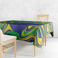 Brazil Football Tablecloth 2026 Vamos Brasil Marble Pattern - Wonder Print Shop