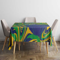 Brazil Football Tablecloth 2026 Vamos Brasil Marble Pattern - Wonder Print Shop