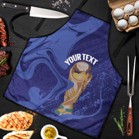 Paraguay Football Custom Apron 2026 La Albirroja Marble Pattern - Wonder Print Shop