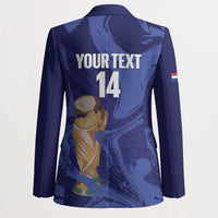 Paraguay Football Custom Blazer 2026 La Albirroja Marble Pattern - Wonder Print Shop