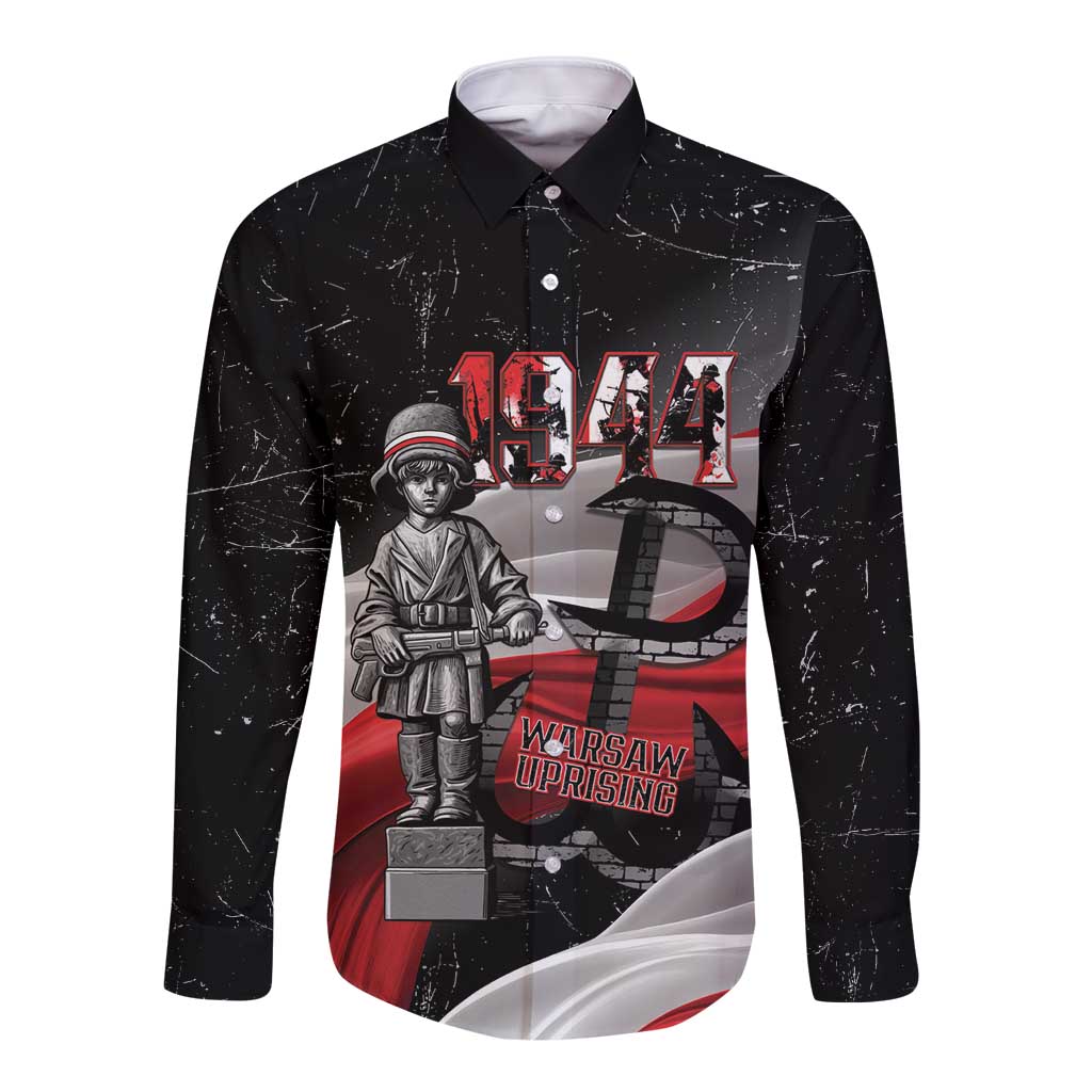 Little Insurrectionist Warsaw Uprising Poland Long Sleeve Button Shirt Honoring 1944 Child Soldiers
