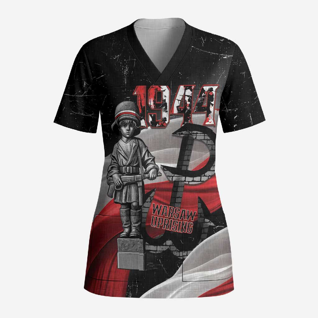 Little Insurrectionist Warsaw Uprising Poland Scrub Top Honoring 1944 Child Soldiers