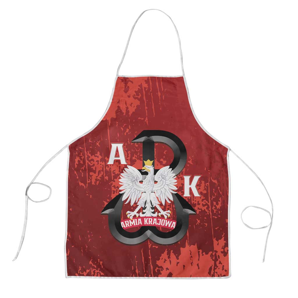 Home Army Poland Apron Armia Krajowa Kotwica Grunge Style
