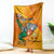 Custom Ivory Coast Football Blanket 2024 Mascot With Champions Trophy