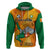 Custom Ivory Coast Football Zip Hoodie 2024 Mascot With Champions Trophy - Wonder Print Shop