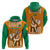 Custom Ivory Coast Football Zip Hoodie Les Elephants 3rd Champions Proud - Wonder Print Shop