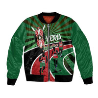 Athletics Kenya Bomber Jacket Maasai Shield Running Way - Wonder Print Shop