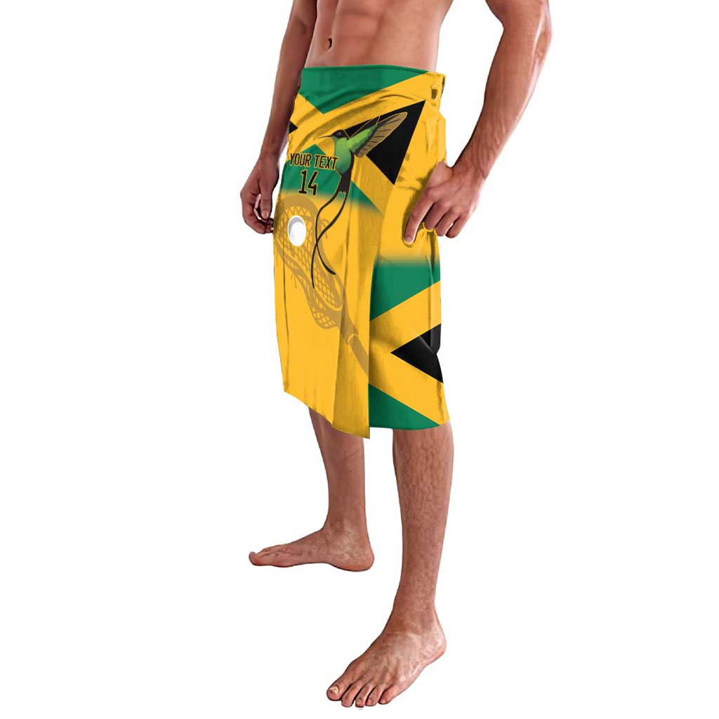 Custom Jamaica Lacrosse Lavalava Streamertail Hummingbird With Flag - Wonder Print Shop