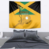 Custom Jamaica Lacrosse Tapestry Streamertail Hummingbird With Flag - Wonder Print Shop