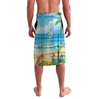 Flamingo Aloha Hawaii Lavalava It's 5 O’Clock Somewhere Tropical Vibes - Wonder Print Shop