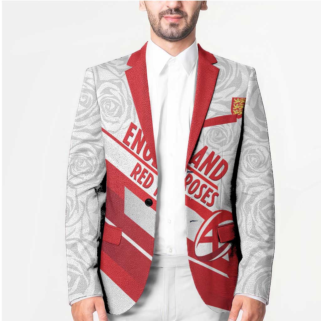 England Rugby Custom Blazer 2025 Come On Red Roses - Wonder Print Shop