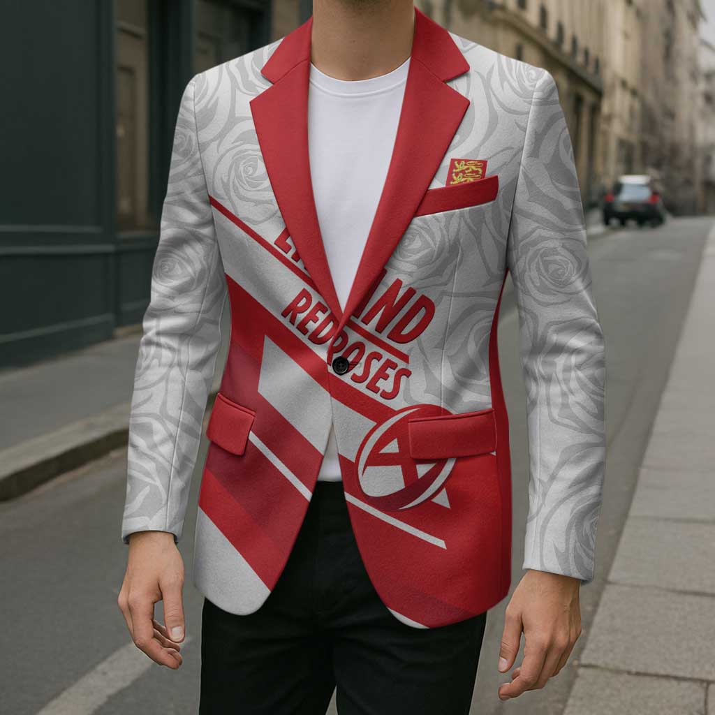 England Rugby Custom Blazer 2025 Come On Red Roses - Wonder Print Shop