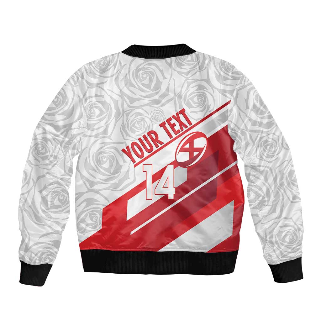 England Rugby Custom Bomber Jacket 2025 Come On Red Roses - Wonder Print Shop