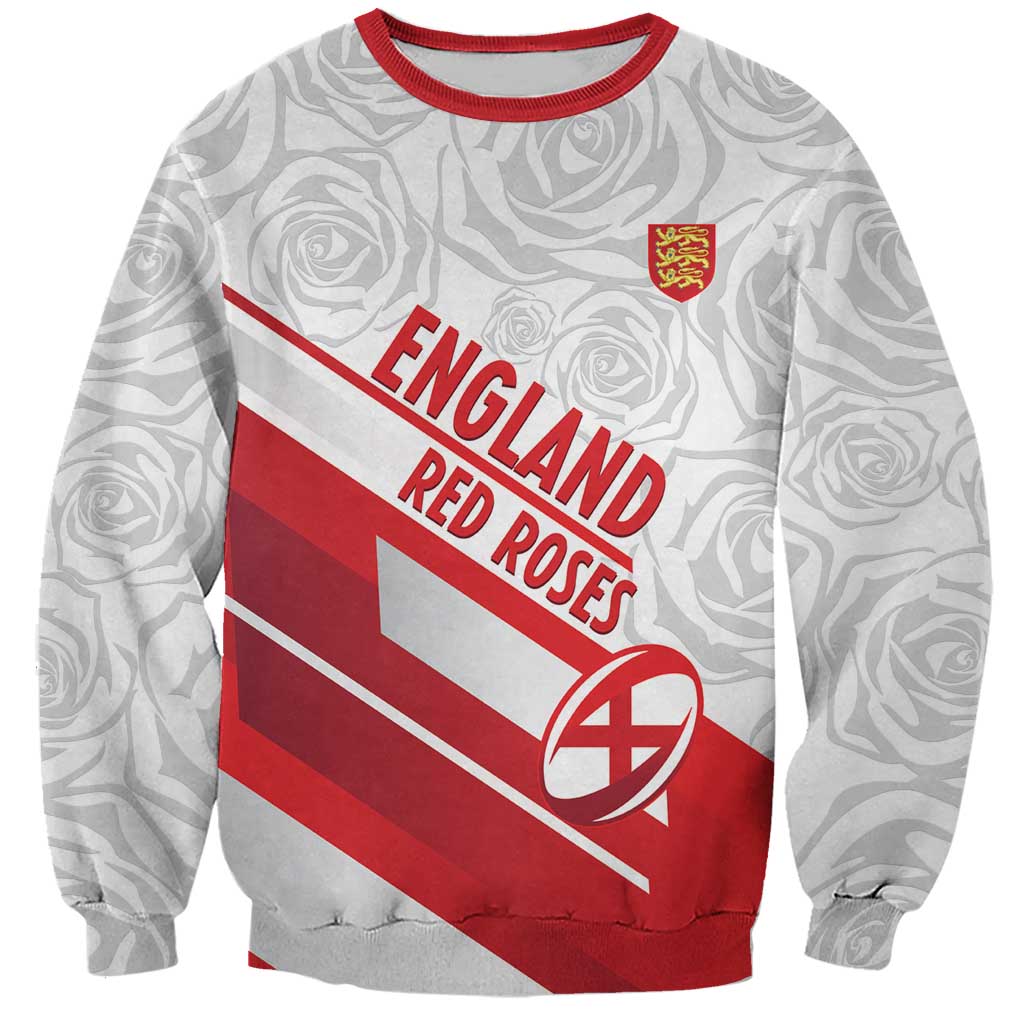 England Rugby Custom Sweatshirt 2025 Come On Red Roses - Wonder Print Shop
