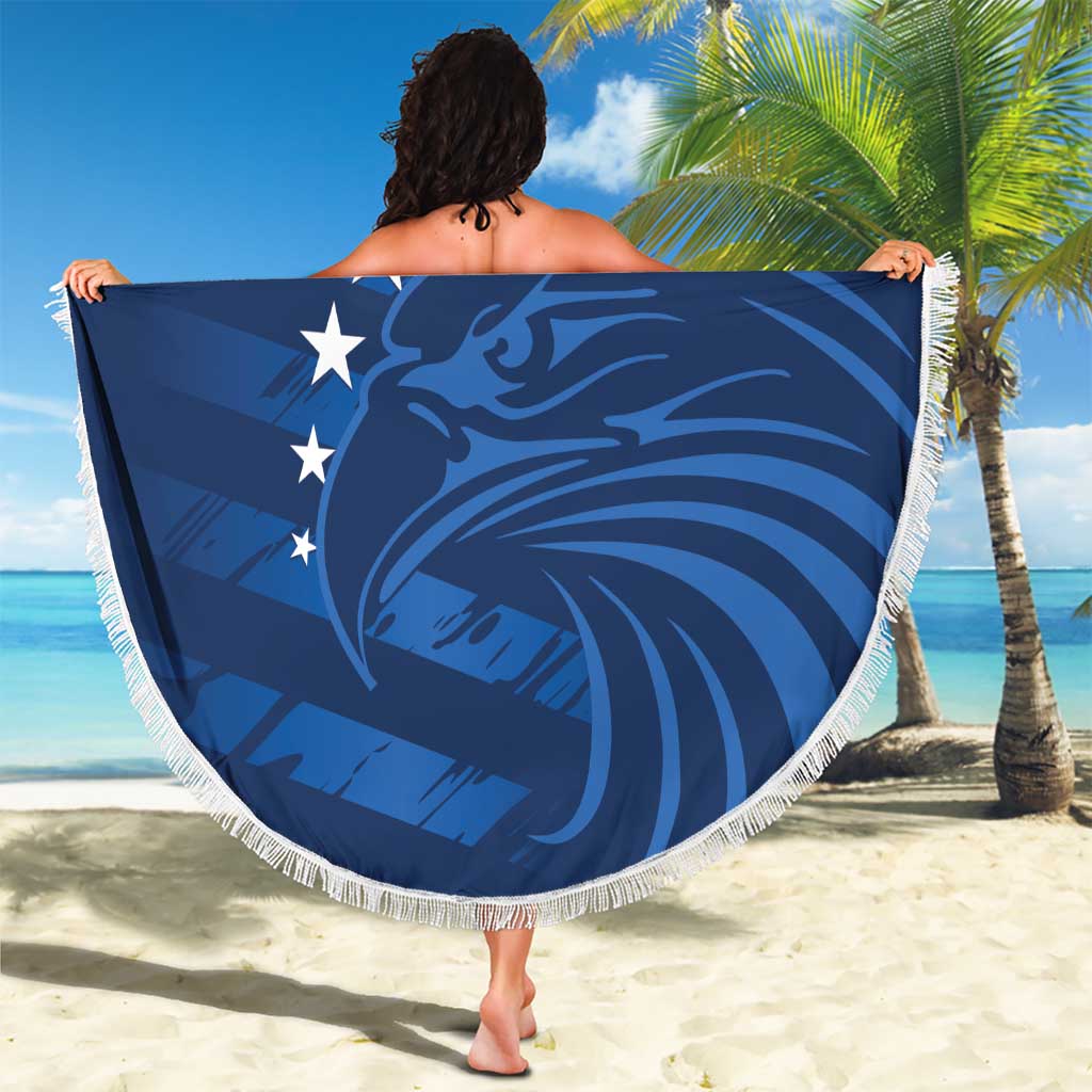 United States Rugby Custom Beach Blanket USA Eagle Go Champions - Wonder Print Shop