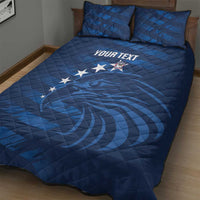 United States Rugby Custom Quilt Bed Set USA Eagle Go Champions - Wonder Print Shop