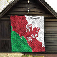 Wales Rugby Custom Quilt Go Cymru Yma O Hyd - Wonder Print Shop
