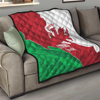 Wales Rugby Custom Quilt Go Cymru Yma O Hyd - Wonder Print Shop