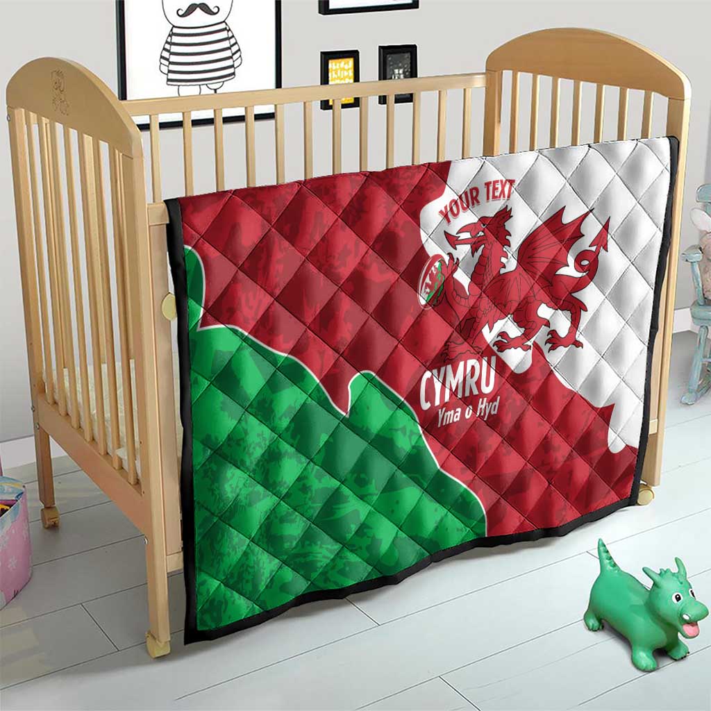 Wales Rugby Custom Quilt Go Cymru Yma O Hyd - Wonder Print Shop