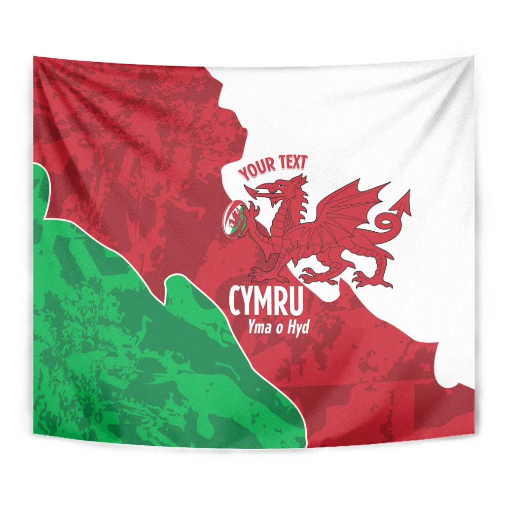 Wales Rugby Custom Tapestry Go Cymru Yma O Hyd - Wonder Print Shop