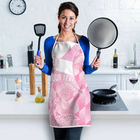 Scotland Rugby Custom Apron Go Scottish Thistle Pink Version - Wonder Print Shop