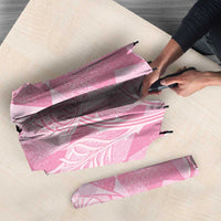 Scotland Rugby Custom Umbrella Go Scottish Thistle Pink Version - Wonder Print Shop
