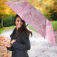 Scotland Rugby Custom Umbrella Go Scottish Thistle Pink Version - Wonder Print Shop