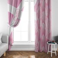 Scotland Rugby Custom Window Curtain Go Scottish Thistle Pink Version - Wonder Print Shop