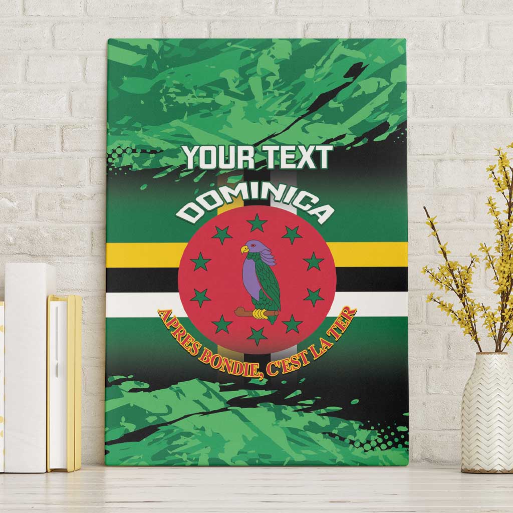 Persionalized Dominica 1978 Canvas Wall Art Dominik Independence Anniversary Grunge Style - Wonder Print Shop